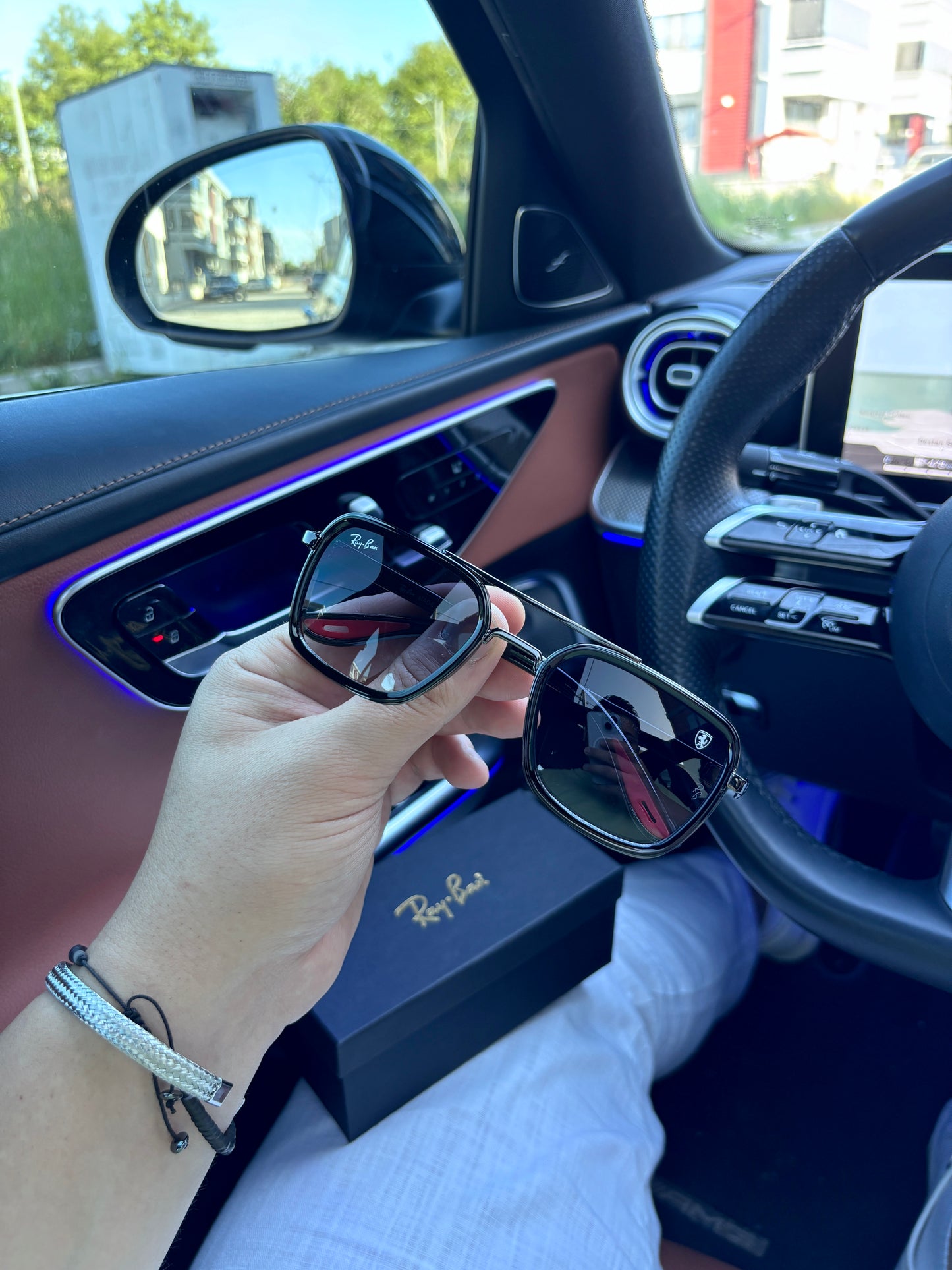 RAYBAN ÜSTÜ ÇITALI SİYAH GÖZLÜK