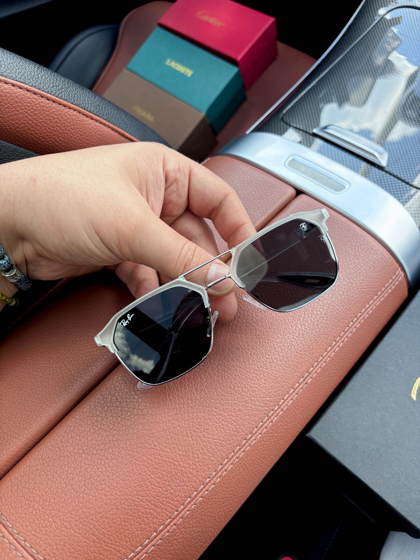 RAYBAN ŞEFFAF SİYAH CAM GÖZLÜK