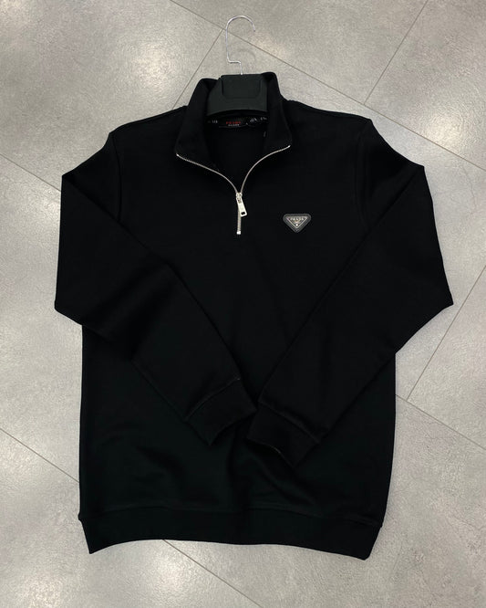 PRADA YARIM FERMUAR SWEATSHİRT