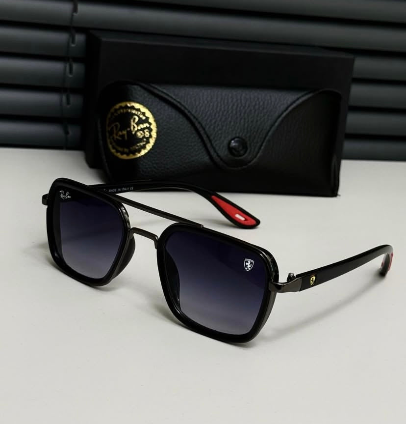 RAYBAN BLCK RED